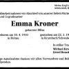 Billes Emma 1910-1996 Todesanzeige